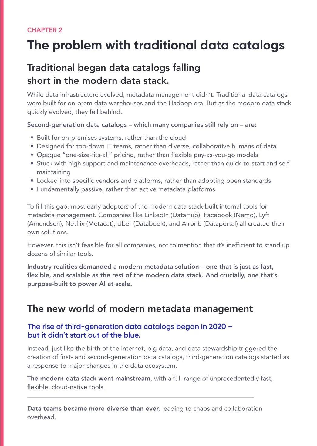 The problem with traditional data catalogs
