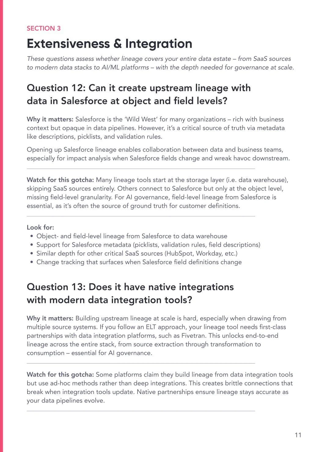 Extensiveness & Integration