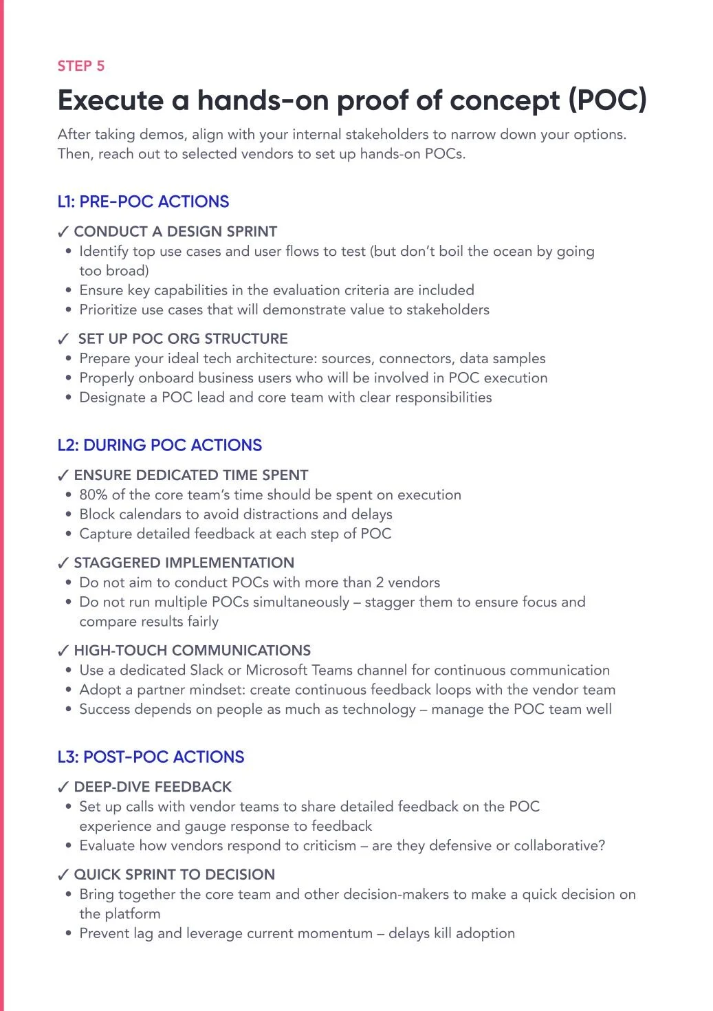 Execute a hands-on POC